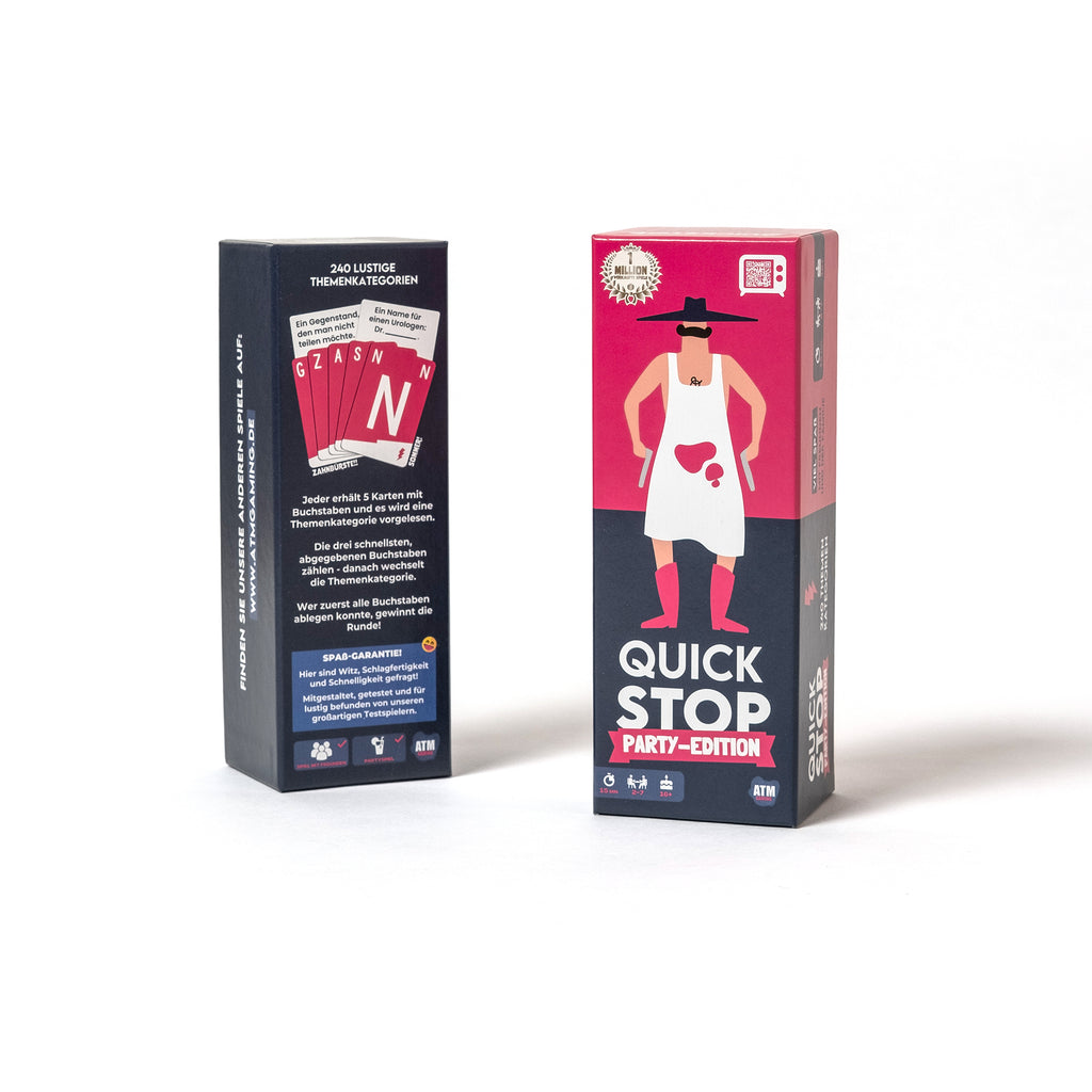 ATM Gaming Spiel „QuickStop – Party-Edition“ | Für lustige Abende | ATM Gaming