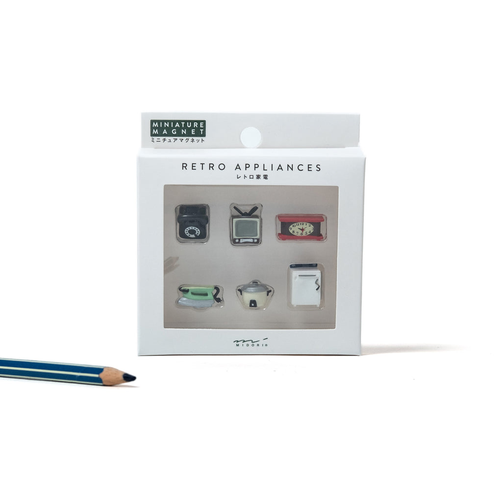 Midori Magnete „Mini Retro Appliance“ | 6er-Set mit Nostalgie | Midori