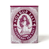 Nordur & Co Meersalzflocken Blueberry Metalldose 100g | Fruchtiges Salz | Nordur & Co