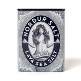 Nordur & Co Meersalzflocken Lava Metalldose 100g | Schwarzes Salz | Nordur & Co