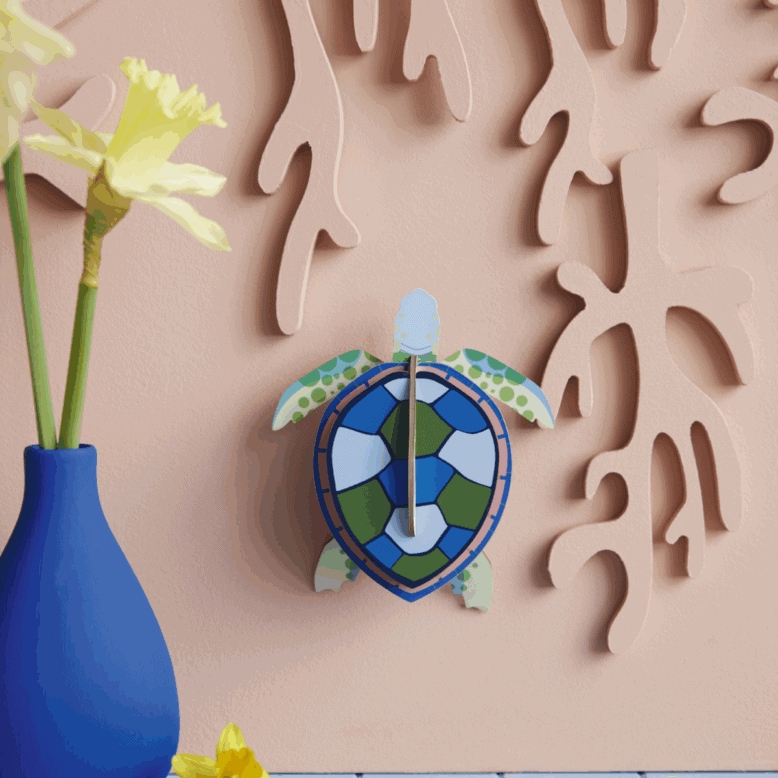 studio ROOF Wanddeko studio ROOF “Sea Turtle” | Schildkrötendeko aus Karton