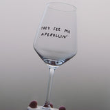 selekkt Weinglas "They see me Aperollin" | Special Edition | für Spritz-Liebende