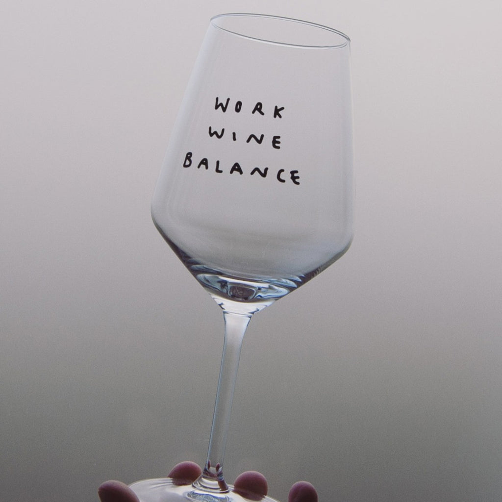 selekkt Weinglas "Work Wine Balance" | Special Edition | für Wein-Liebende!