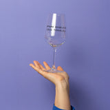 selekkt Weinglas „More Bubbles Less Troubles“ | Mehr Spaß im Glas | selekkt