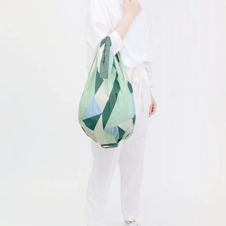 Shupatto Einkaufsbeutel “Sea Glass DROP” M | Faltbare Einkaufstasche | Shupatto