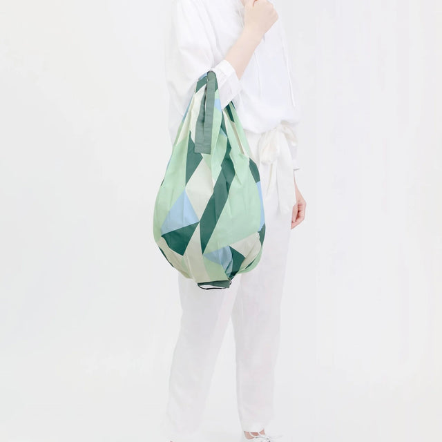 Einkaufsbeutel “Sea Glass DROP” M | Faltbare Einkaufstasche | Shupatto