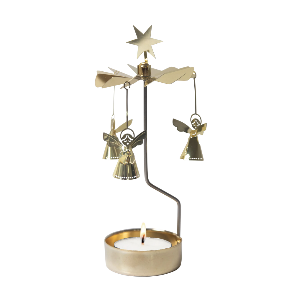 Pluto Design Engelspiel “Singing Angel” | Goldener Engel mit Klang | Pluto Design