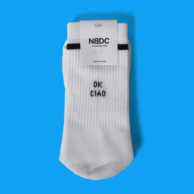 NO BAD DAYS CLUB Socken "OK Ciao" No Bad Days Club | Baumwollsocken in Portugal hergestellt