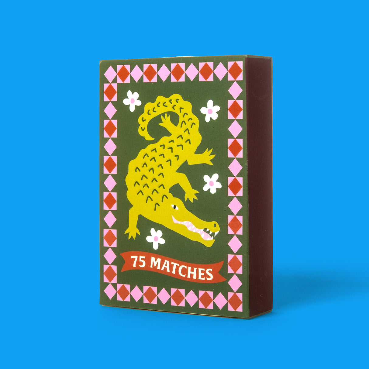 Paddywax Streichhölzer „A dopo Crocodile“ (75 Stk.) | Illustriertes Tiermotiv | Paddywax