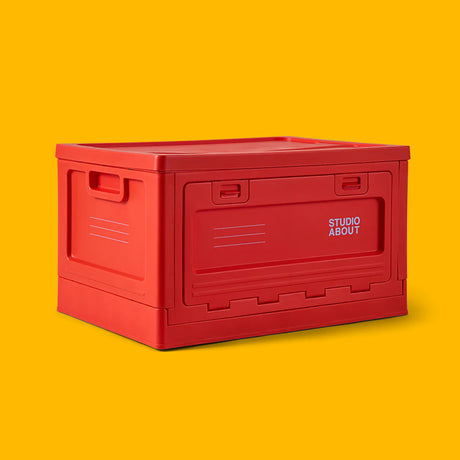 Studio About Aufbewahrungsbox Studio About "Large" | Red Kunststoff | Eyecatcher & Vielseitig