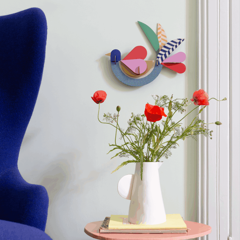 studio ROOF Wanddeko studio ROOF “Feathery Bird” | Vogel-Wanddeko aus Karton