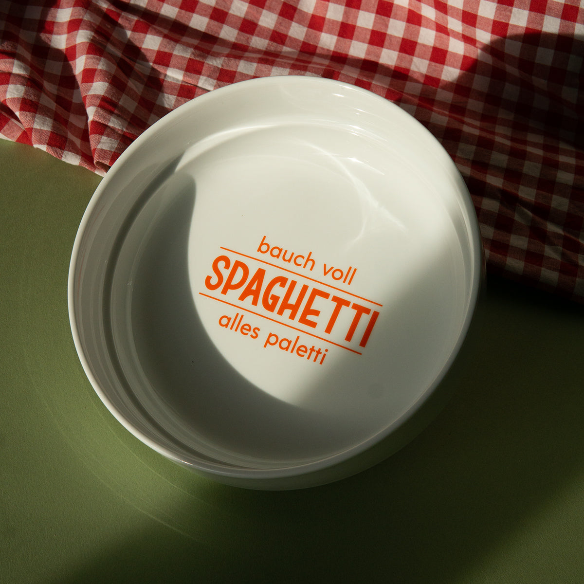 studio ciao Teller "Bauch voll Spaghetti, alles paletti" | studio ciao