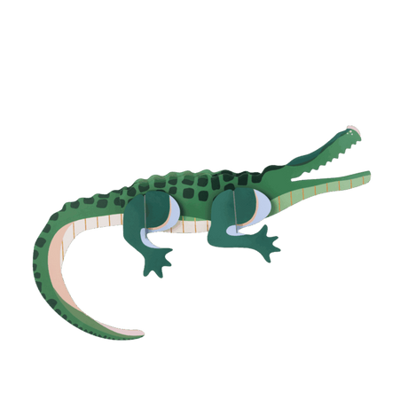 studio ROOF Wanddeko studio ROOF “Tall Crocodile” | Bunte Krokodil-Deko aus Karton
