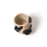 Quail Ceramics Übertopf „Flower Pot Mini Pug“ | Hundekopf-Design | Quail Ceramics