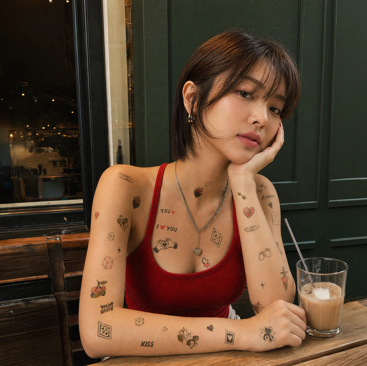 OMY Tattoos „Crazy in Love“ | Bunte Klebetattoos | OMY