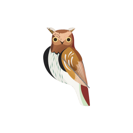 studio ROOF Wanddeko studio ROOF “Tawny Owl” | Eulendeko aus Karton