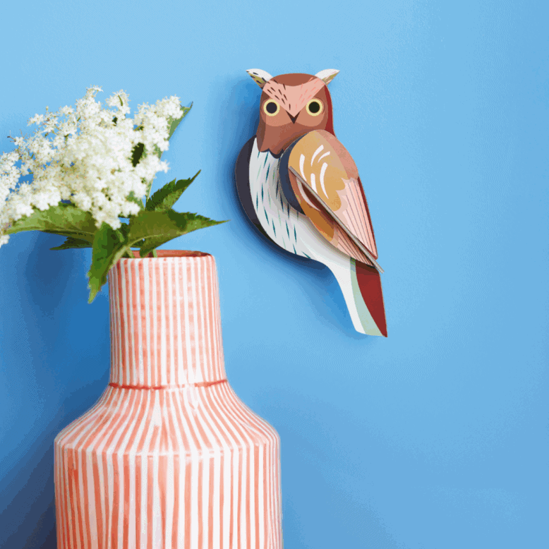 studio ROOF Wanddeko studio ROOF “Tawny Owl” | Eulendeko aus Karton