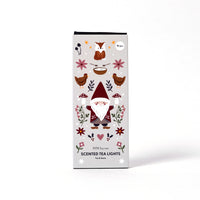 Pluto Design Teelichter “Fox & Santa” (10 Stk.) | Duft nach Glühwein | Pluto Design