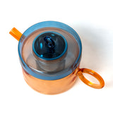 WD Lifestyle Teekanne “Glas Blue & Orange” 0,8 l | Modernes Design | WD Lifestyle