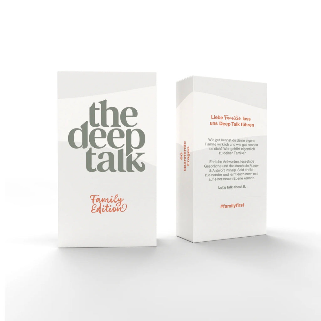 The Deep Talk Connecting Card Game "The Deep Talk - Family Edition" | 60 Fragen über und für die Familie