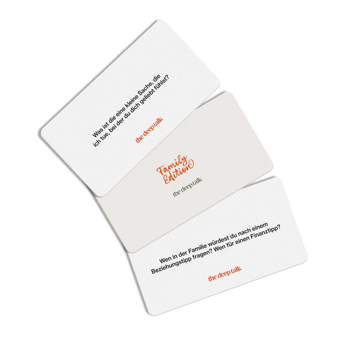 The Deep Talk Connecting Card Game "The Deep Talk - Family Edition" | 60 Fragen über und für die Familie