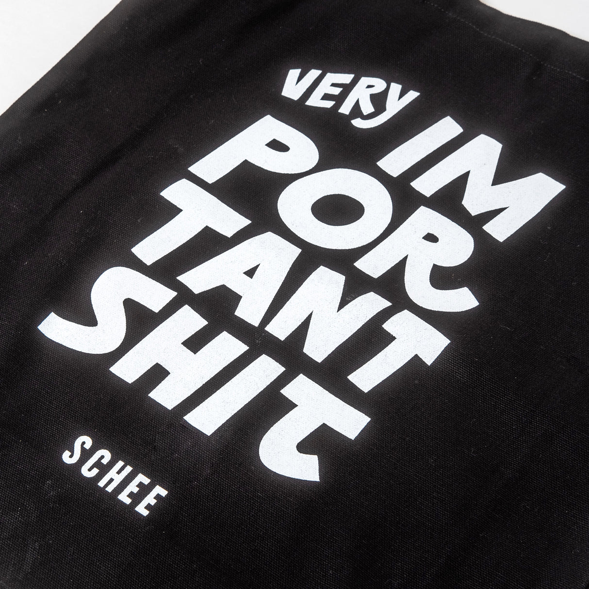 Canvastasche "Important Shit" | Siebdruck | Edition SCHEE