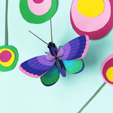 studio ROOF Wanddeko Blue copper butterfly | DIY 3D Objekt von Studio Roof