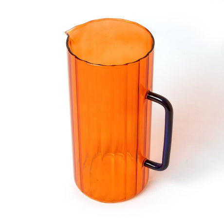 WD Lifestyle Pitcher “Orange Glas” 1,2 l | Design Karaffe | WD Lifestyle