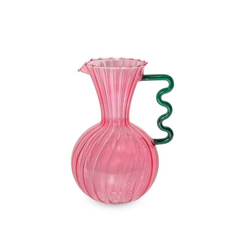 WD Lifestyle Pitcher “Pink Glas” 1,5 l | Design Karaffe | WD Lifestyle