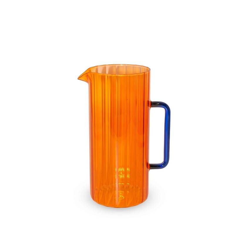 WD Lifestyle Pitcher “Orange Glas” 1,2 l | Design Karaffe | WD Lifestyle