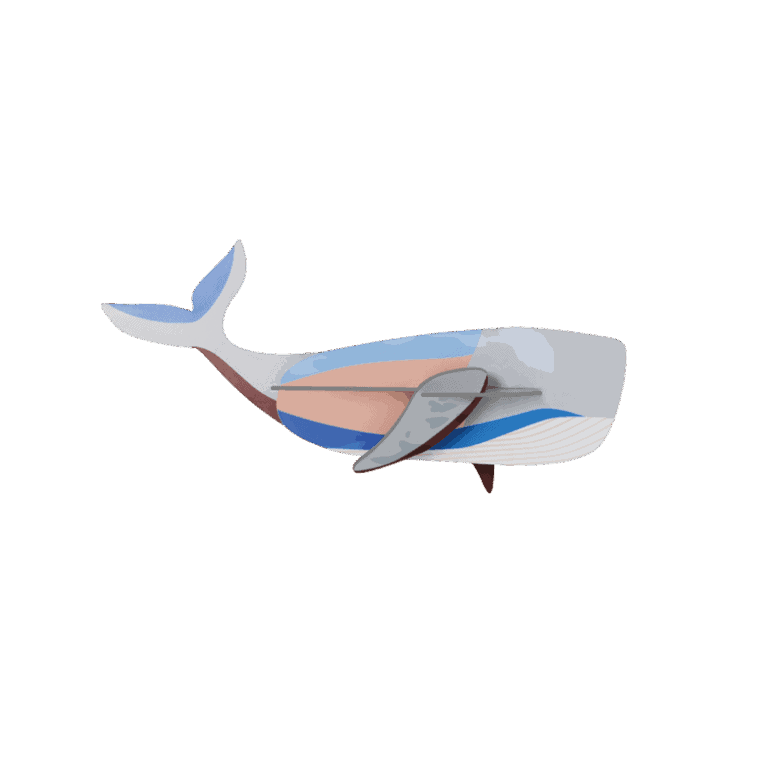 studio ROOF Wanddeko studio ROOF “Whale” | Stilvolle Waldeko aus Karton