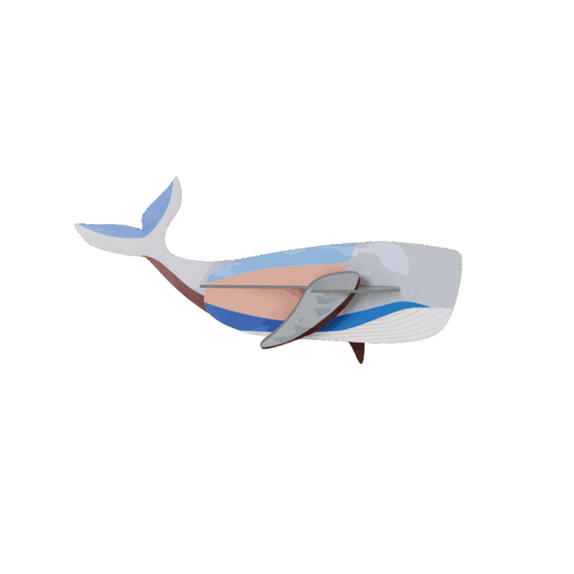 studio ROOF Wanddeko studio ROOF “Whale” | Stilvolle Waldeko aus Karton