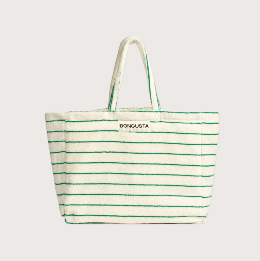 BONGUSTA Weekendbag "Naram Pure White & Grass" | BONGUSTA