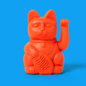 Donkey Products Winkekatze Donkey “Lucky Cat Neon Orange” | Winkekatze in Neonorange