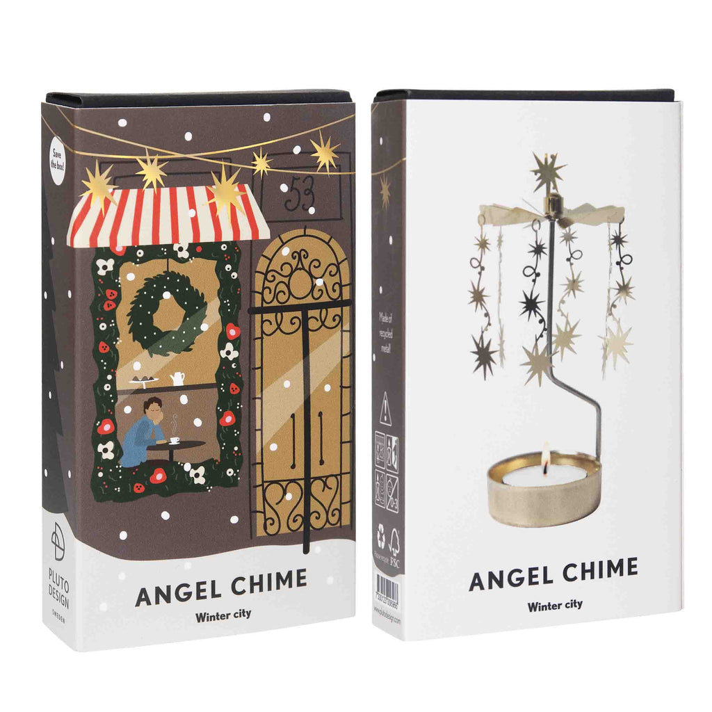 Pluto Design Engelspiel “Winter City” | Weihnachtsszene mit Zauber | Pluto Design