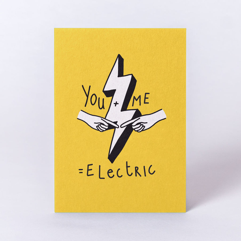 Edition SCHEE Postkarte "You + Me = Electric"