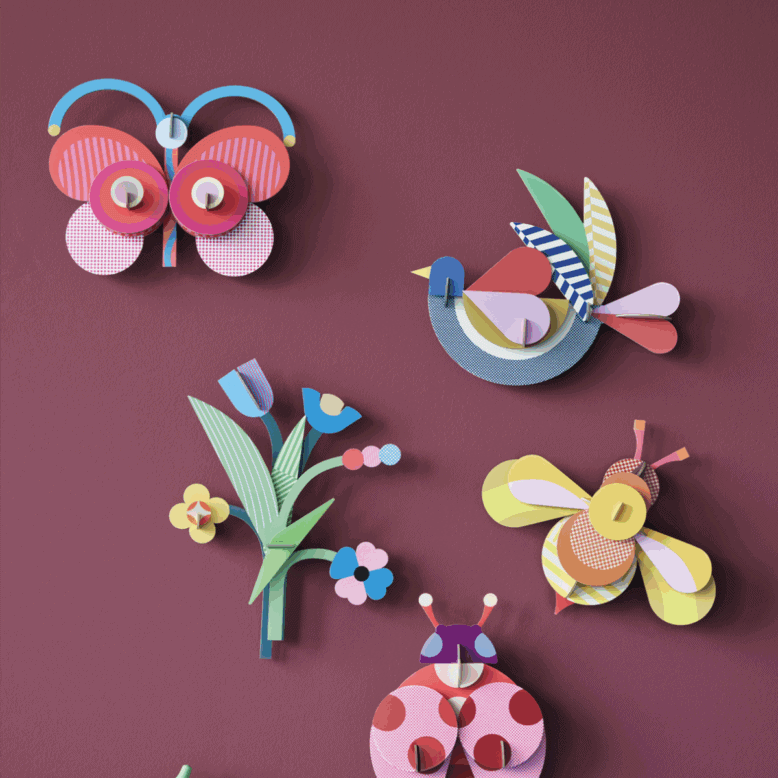 studio ROOF Wanddeko studio ROOF “Candy Bee” | Bienen-Deko aus Karton