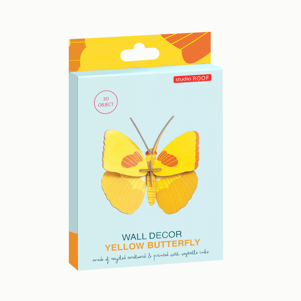 studio ROOF Wanddeko- Yellow Butterfly