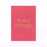 Edition SCHEE Postkarte "Frohe Festtage"