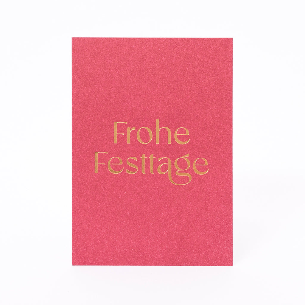 Edition SCHEE Postkarte "Frohe Festtage"