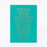 Edition SCHEE Postkarte "Frohe Weihnachten und ein glückliches neues Jahr"