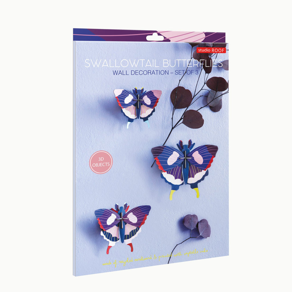 studio ROOF Wanddeko- Swallowtail Butterfly (3er Set)