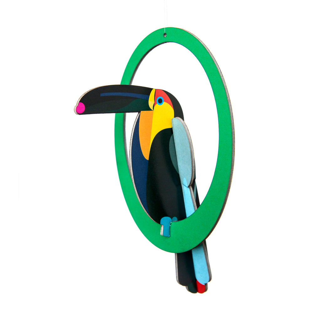 studio ROOF Pop Out Card Swinging Toucan