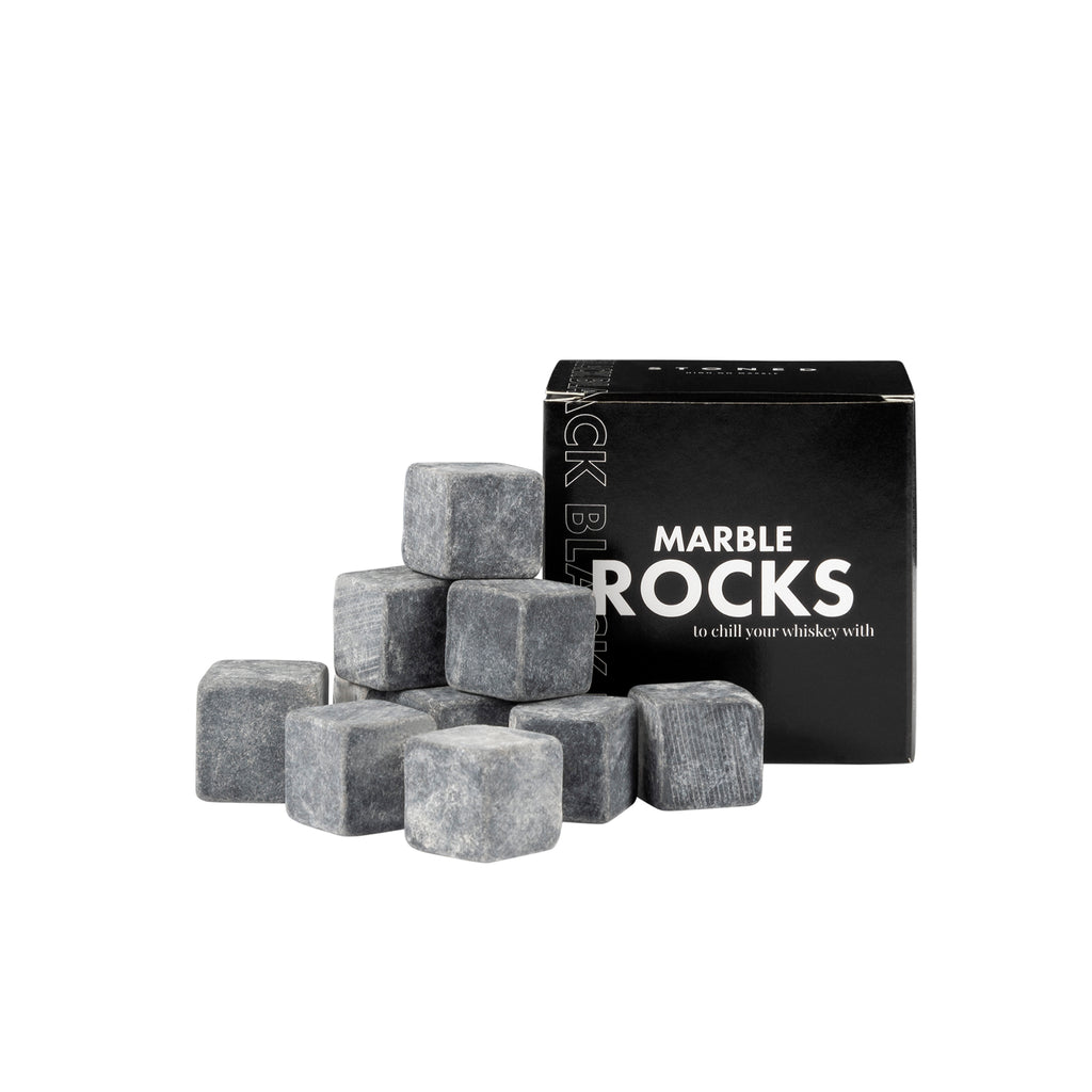 Stoned Whiskey Stones Marble Rocks Black