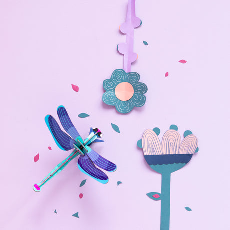 studio ROOF Wanddeko- Sapphire Dragonfly