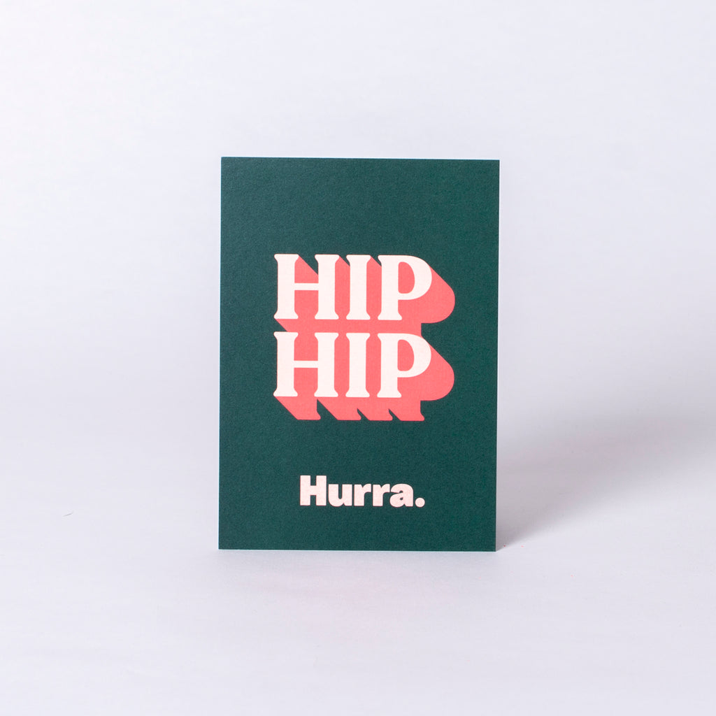 Edition SCHEE Postkarte "Hip Hip HURRA"
