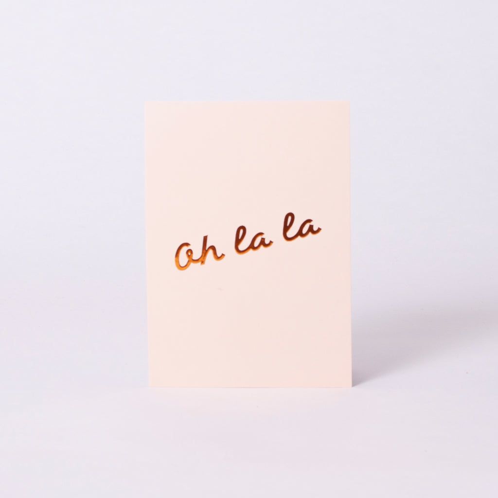 Edition SCHEE Postkarte Soft Touch "Oh La La"