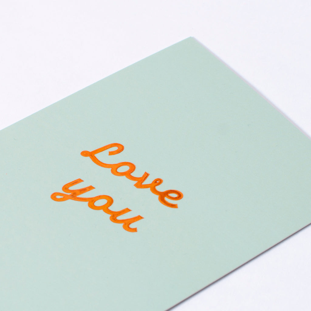 Edition SCHEE Postkarte Soft Touch "Love you"