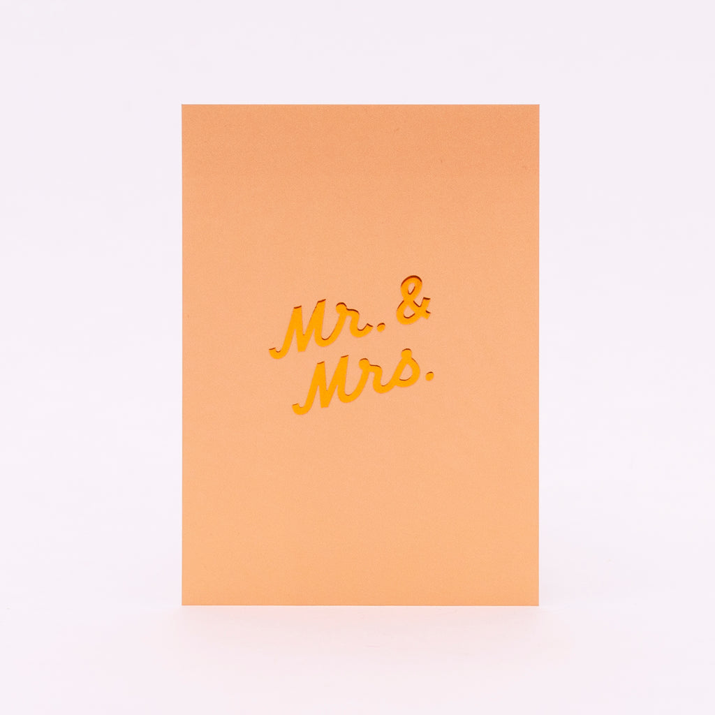 Edition SCHEE Postkarte Soft Touch "Mr. & Mrs."