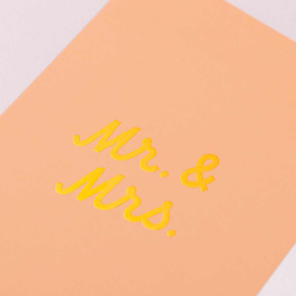 Edition SCHEE Postkarte Soft Touch "Mr. & Mrs."